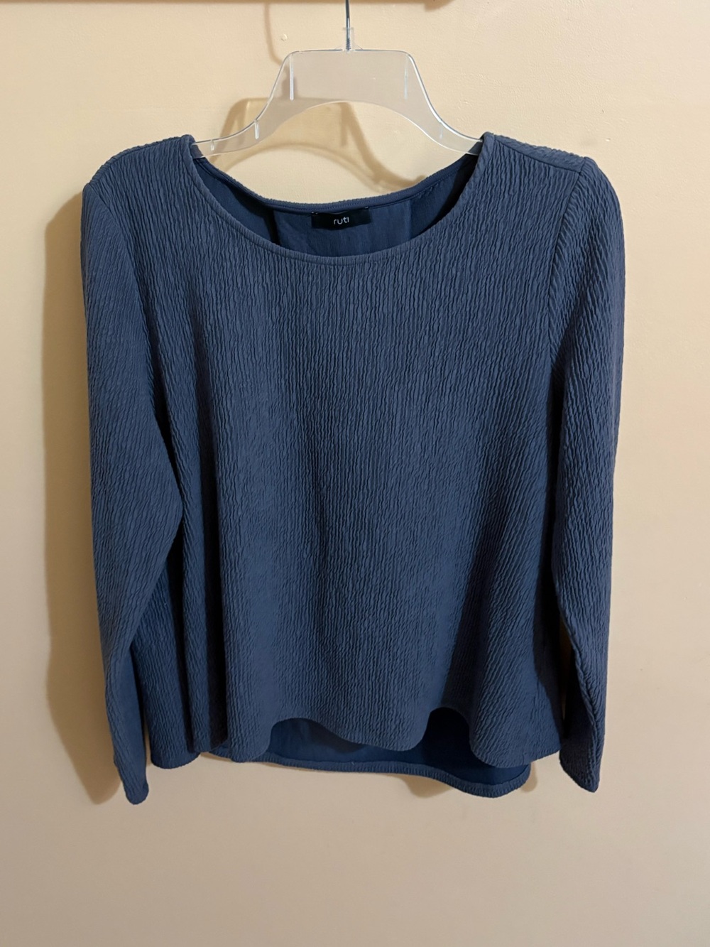 Ruti Textured Long Sleeve Top
